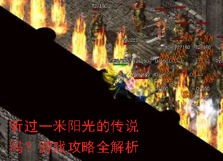听过一米阳光的传说吗?游戏攻略全解析 听过一米阳光的传说吗?游戏攻略全解析