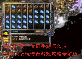 2025年复古传奇手游怎么选?十大必玩传奇游戏攻略全解析 2025年复古传奇手游怎么选?十大必玩传奇游戏攻略全解析
