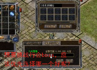 想要挑战行会boss,应该优先选择哪一个好呢? 想要挑战行会boss,应该优先选择哪一个好呢?