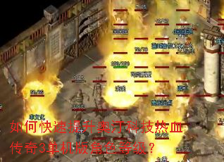 如何快速提升奥汀科技热血传奇3单机版角色等级? 如何快速提升奥汀科技热血传奇3单机版角色等级?