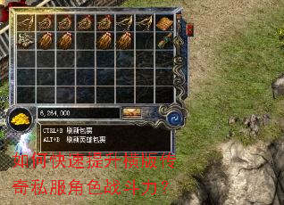 如何快速提升横版传奇私服角色战斗力? 如何快速提升横版传奇私服角色战斗力?