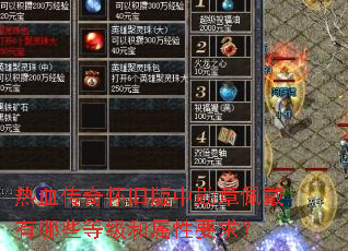 热血传奇怀旧版中勋章佩戴有哪些等级和属性要求? 热血传奇怀旧版中勋章佩戴有哪些等级和属性要求?